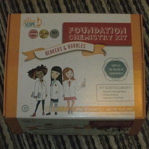 NIB ~ Foundation Chemistry Kit Breakers & Bubbles Yellow Scope Science Kits NEW